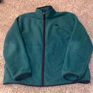Men’s North face zip sherpa jacket